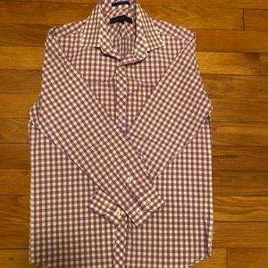 Boy’s Shirt, Purple and White - Size: 10